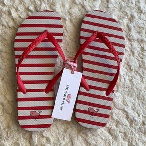 Vineyard Vines striped flip flop size 6